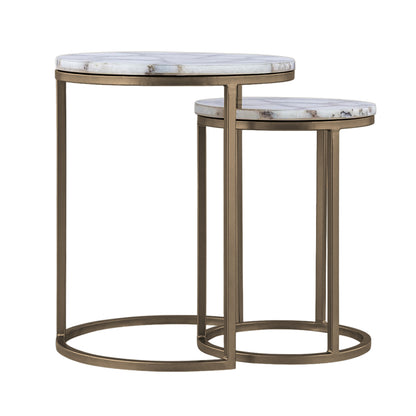 Violet Agate Nesting Side Tables