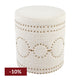 Bradshaw Round Storage Stool - Natural Linen