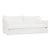 Cove 3 Seater Slip Cover Sofa - White Linen