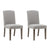 Lethbridge Dining Chair Set of 2 - Taupe