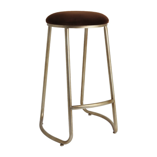Annie Bar Stool - Dark Chocolate Velvet