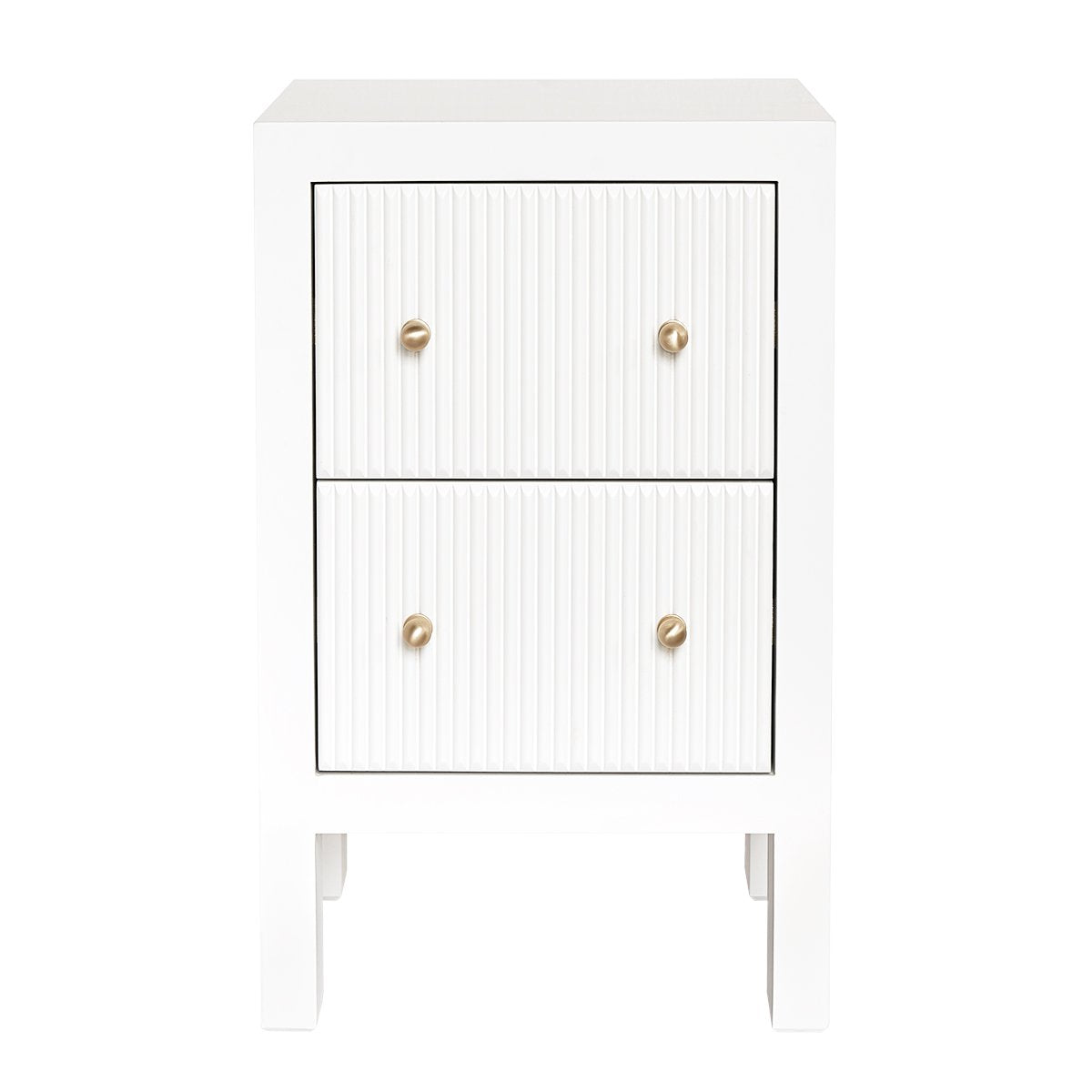 Ariana 40x65cm Bedside Table - White