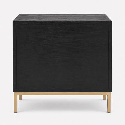 Polos Bedside Table - Black