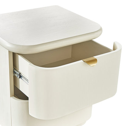 Lina 50x55cm Bedside Table - Ivory