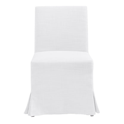 Brighton Slip Cover Dining Chair - White Linen - OUTLET NSW