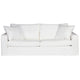 Bungalow 3 Seater Slip Cover Sofa - White Cotton