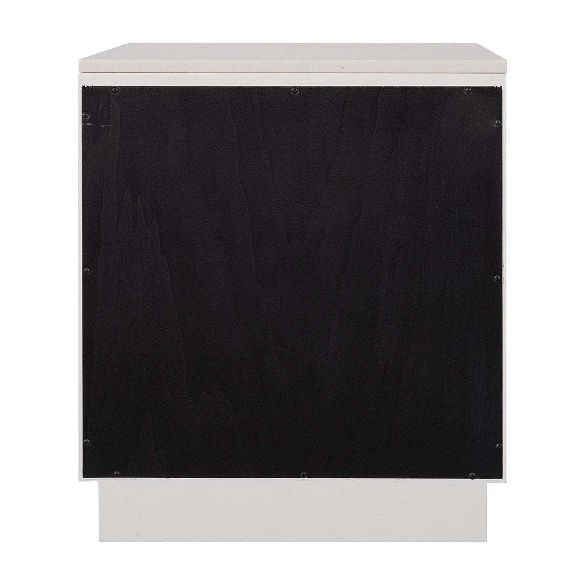 Benedict White Oak Bedside Table - White Marble