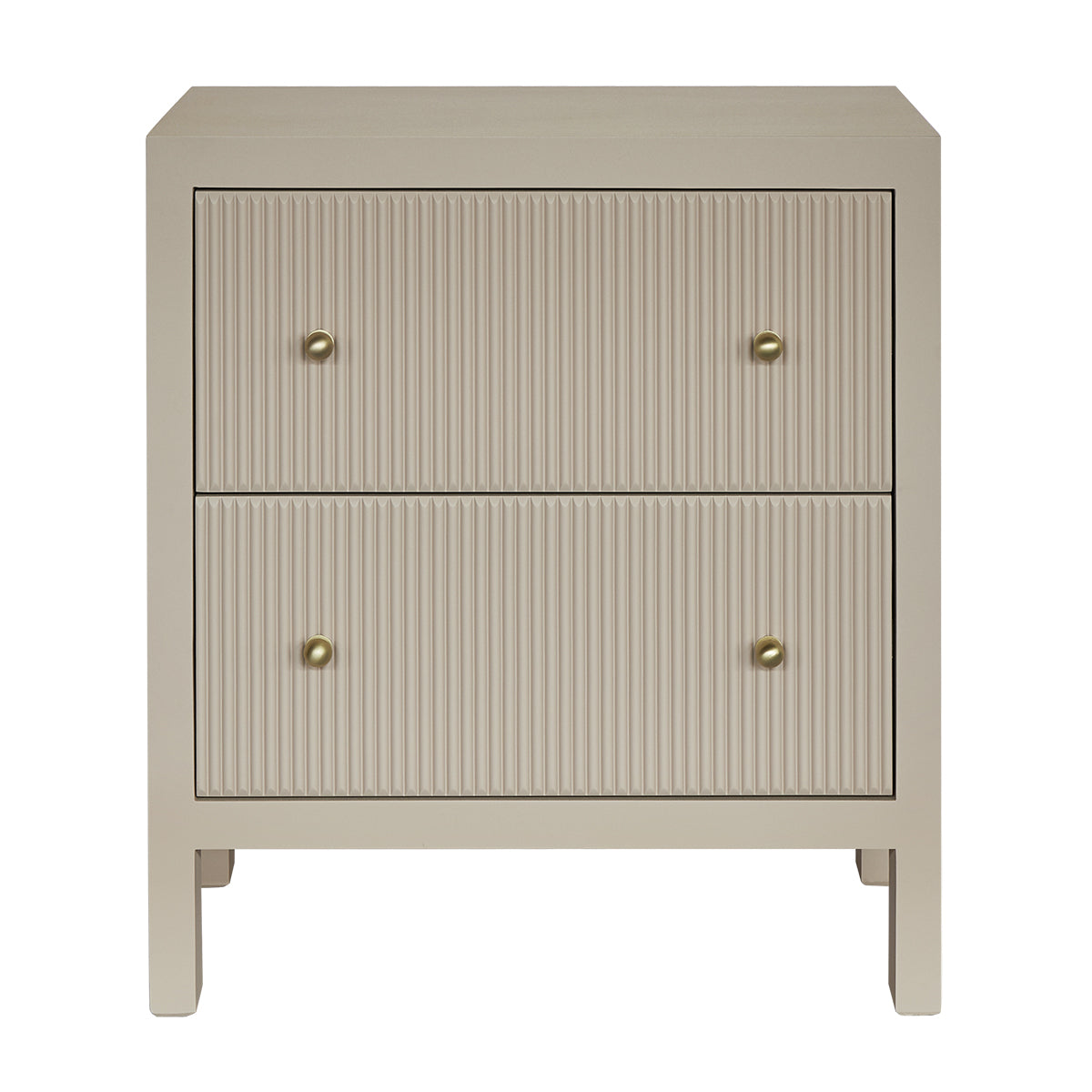Ariana 67x76cm Bedside Table - Beige