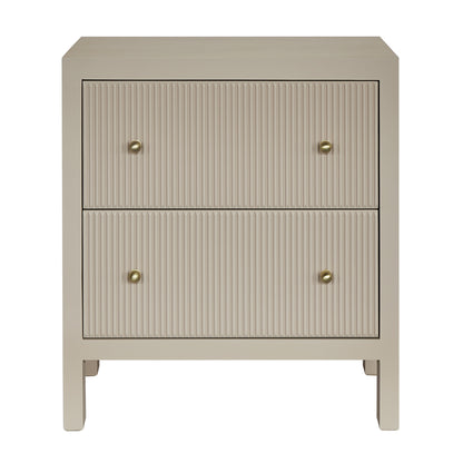 Ariana 67x76cm Bedside Table - Beige