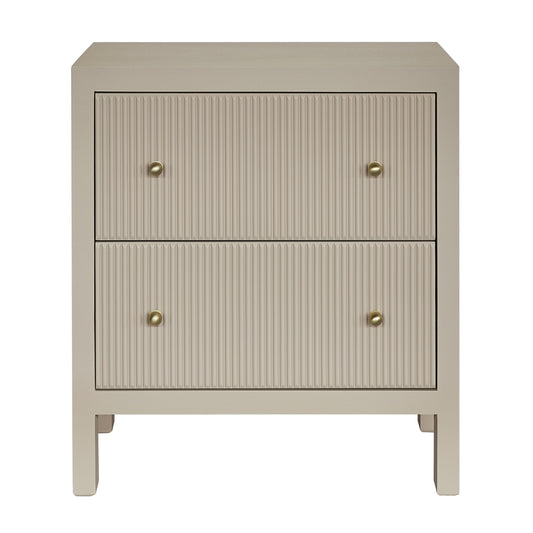 Ariana 67x76cm Bedside Table - Beige