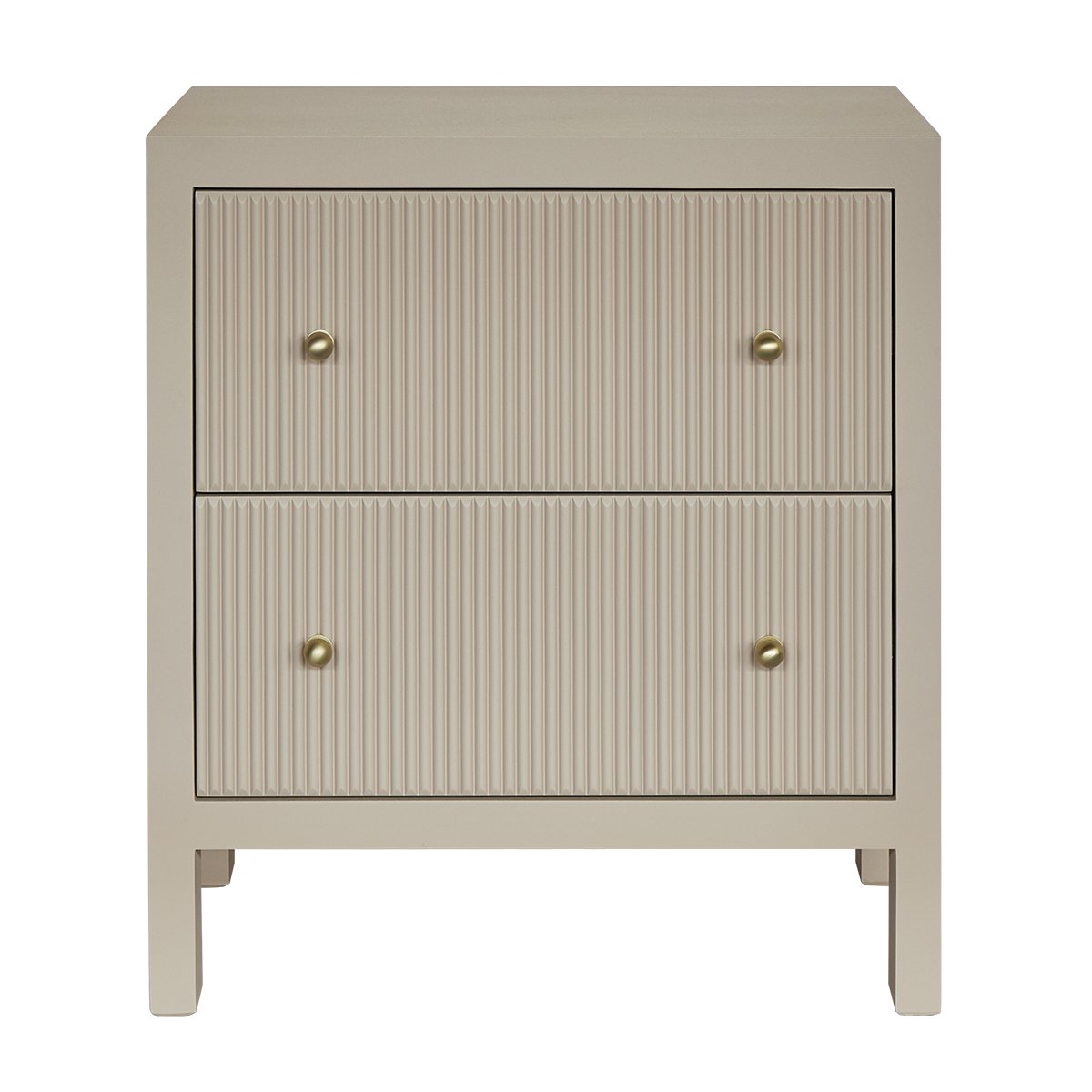 Ariana 67x76cm Bedside Table - Beige