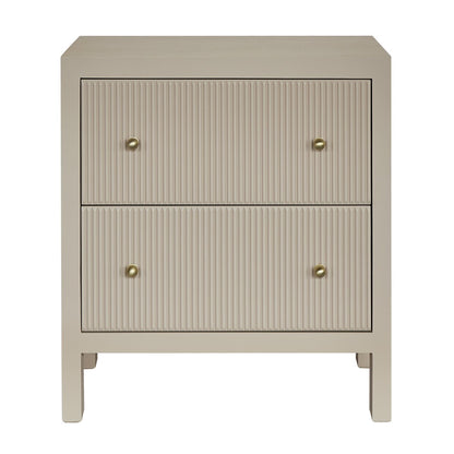 Ariana 67x76cm Bedside Table - Beige
