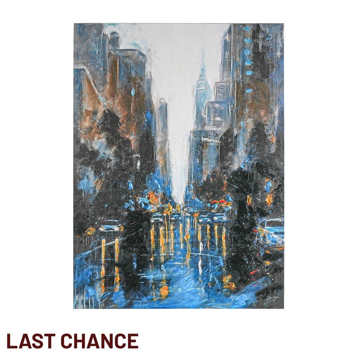 City Scape Enhanced Canvas Print