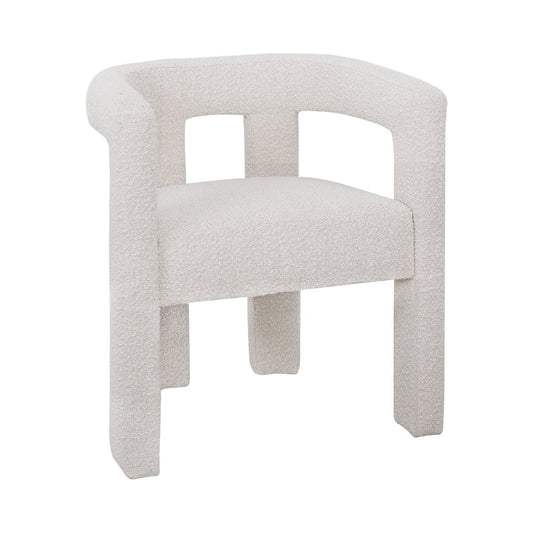 Lorenzo Arm Chair - Ivory Boucle