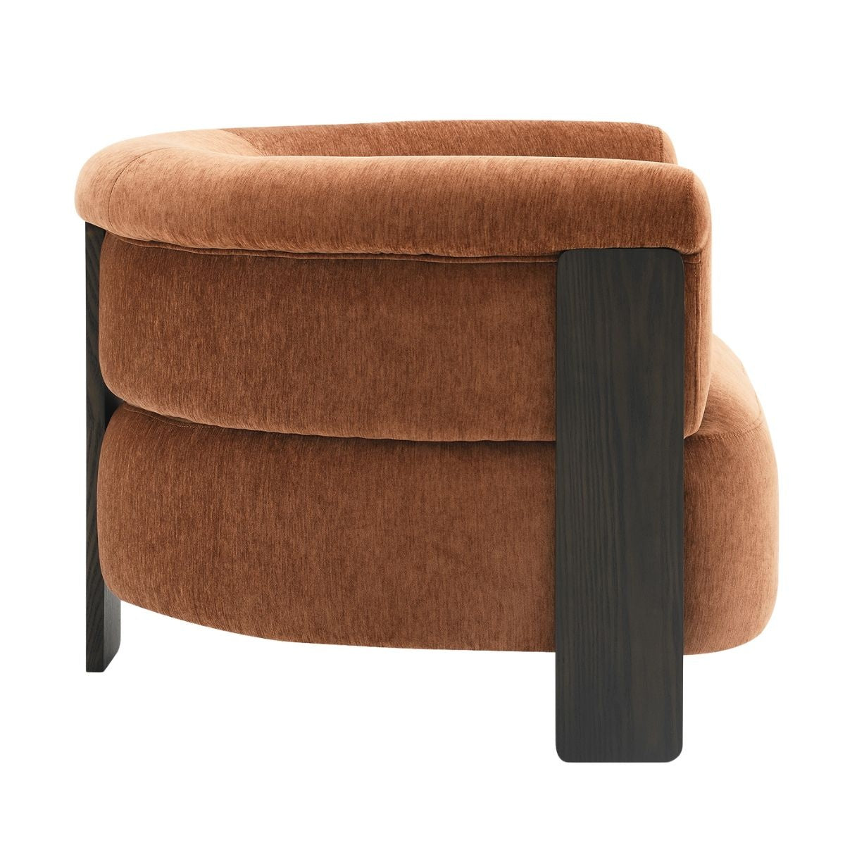 Arcadia Arm Chair - Rust Chenille