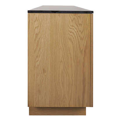 Benedict Natural Oak Buffet - Black Marble