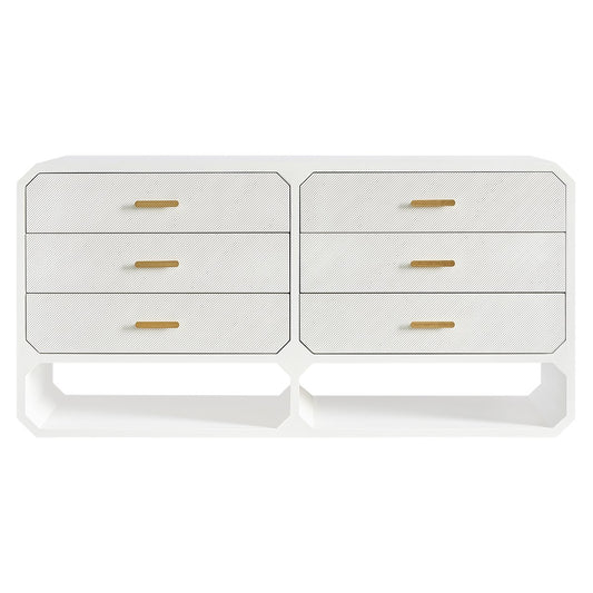 Anderson 6 Drawer Chest - White - OUTLET NSW