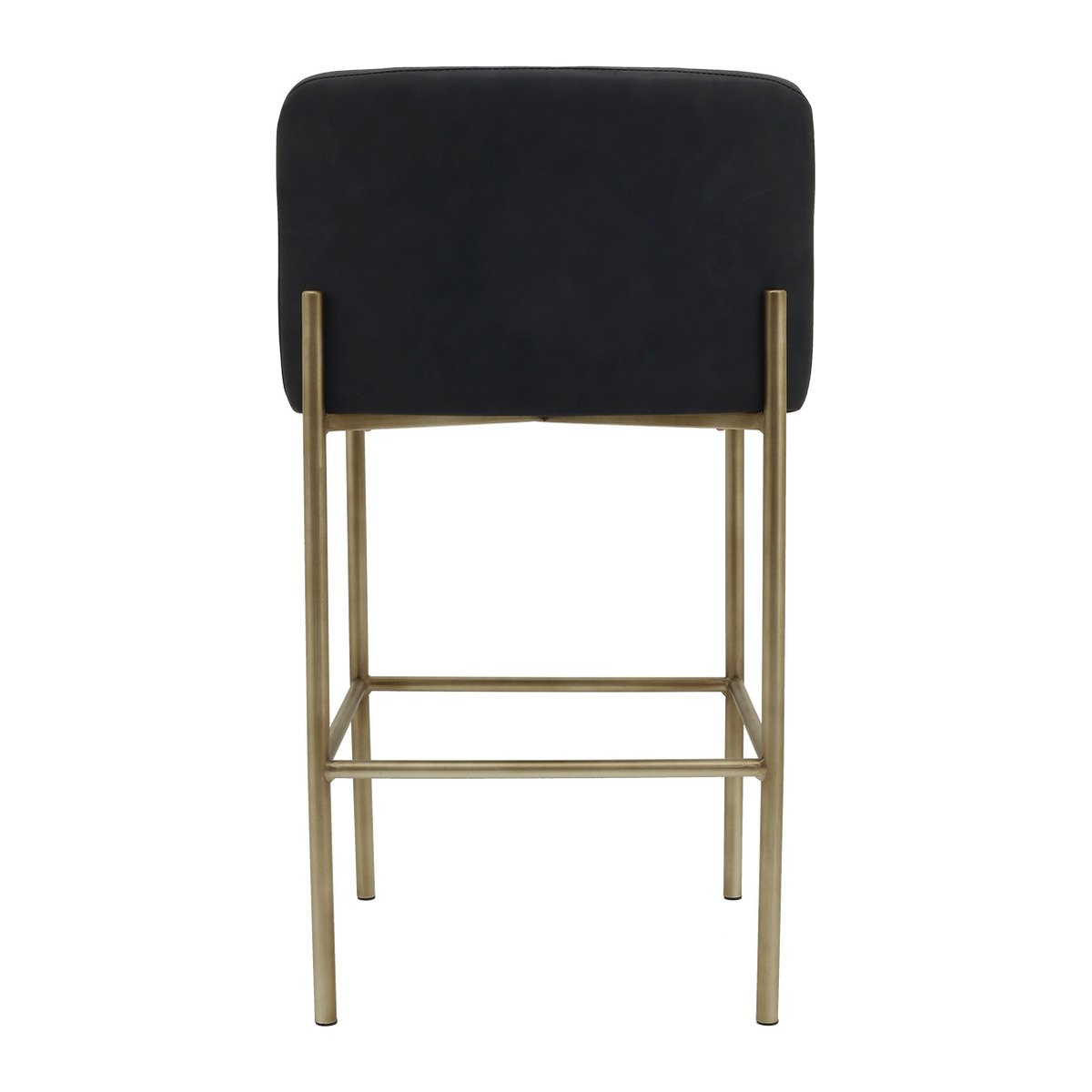 Leon Kitchen Stool - Black Vegan Leather