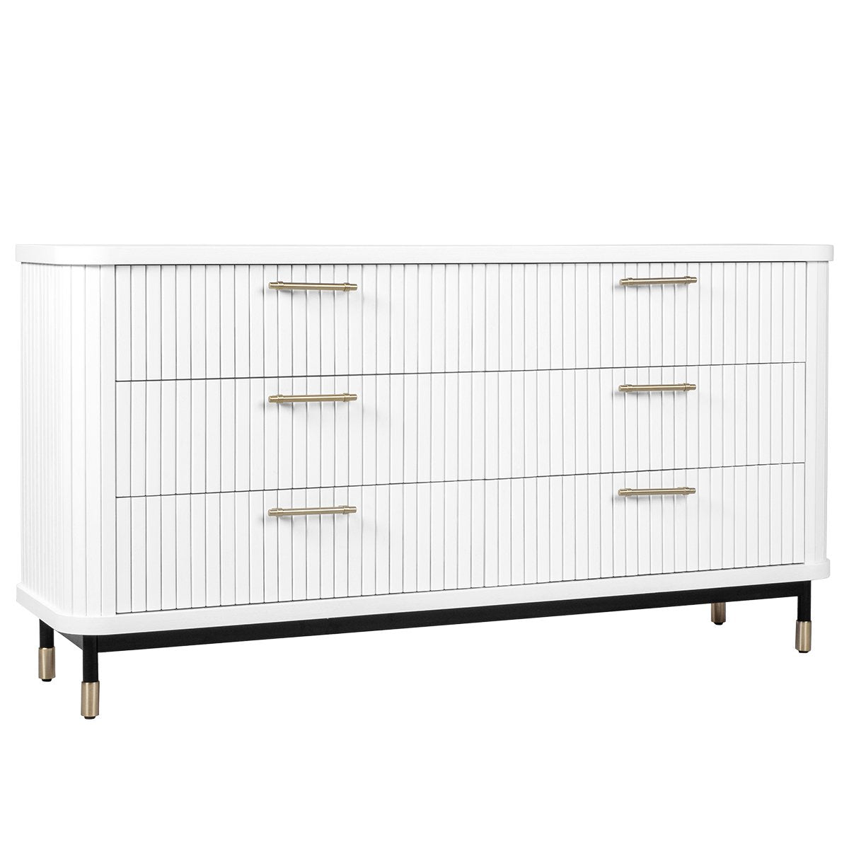 Sophia 160cm 6 Drawer Chest - White