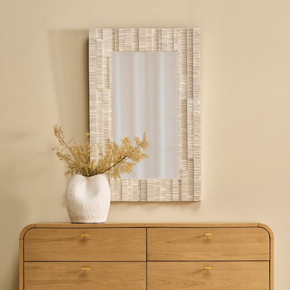 Dunbar Rectangle Wall Mirror - White