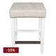 Canyon White Kitchen Stool - Natural Linen