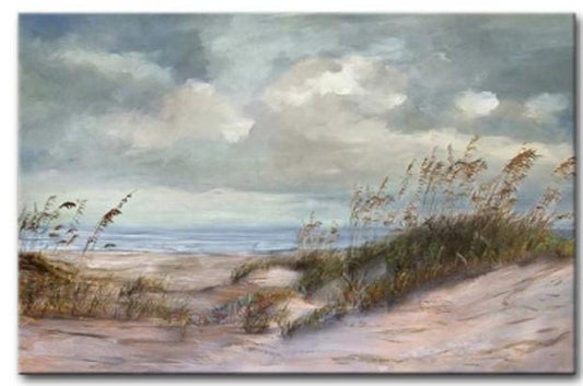 Coastline Oil On Canvas Painting - OUTLET NSW