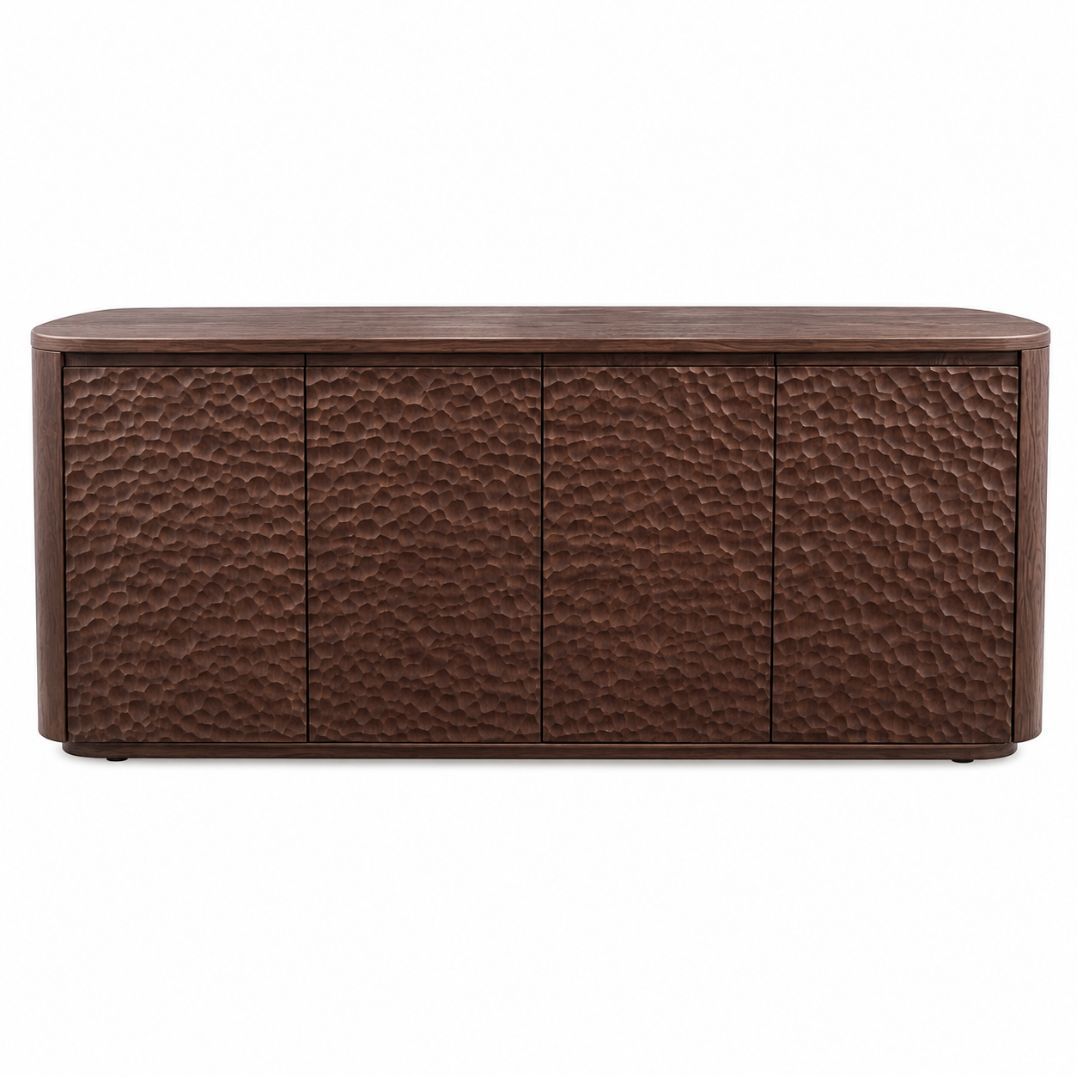 Mikki 180cm Buffet - Walnut Brown - OUTLET NSW