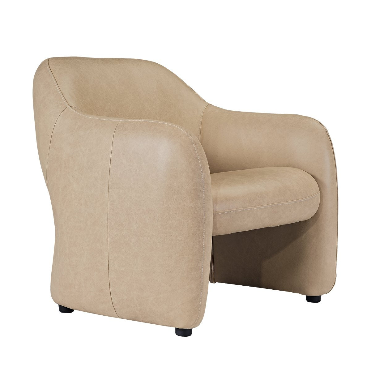 Clifton Arm Chair - Cappuccino Cream Leather