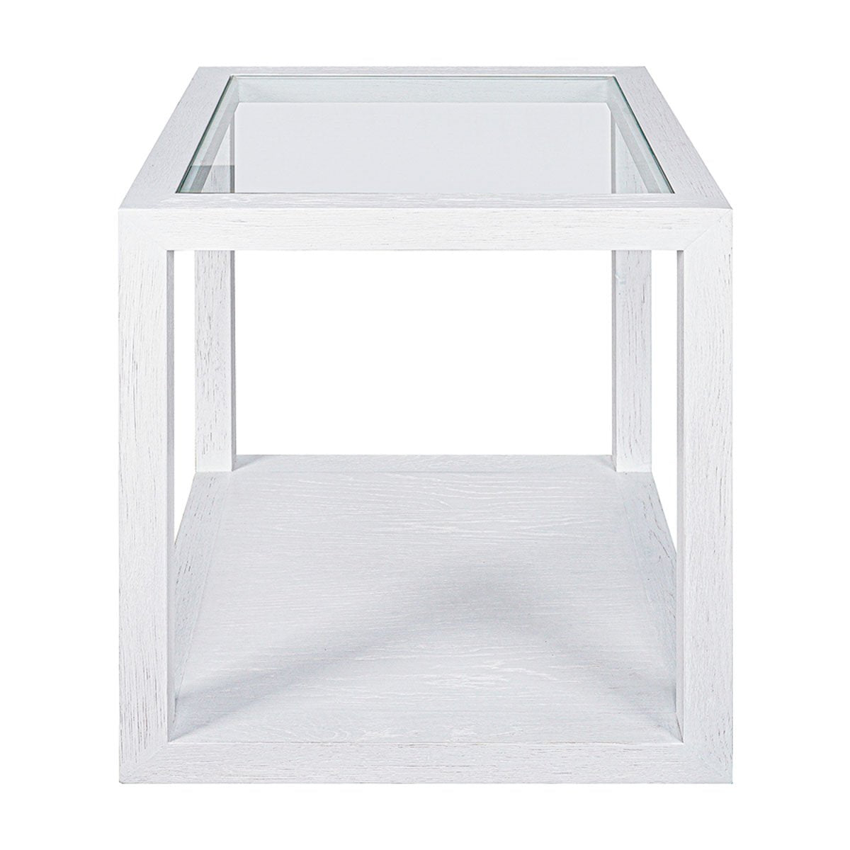 Sadie Oak Square Side Table - Medium White