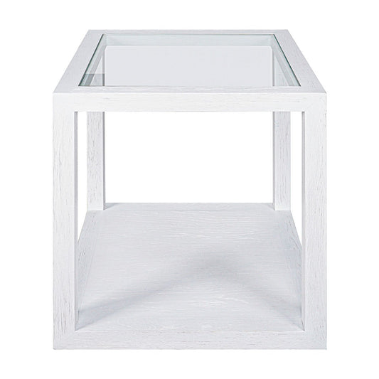 Sadie Oak Square Side Table - Medium White