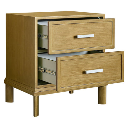 Jill Bedside Table - Antique Gold