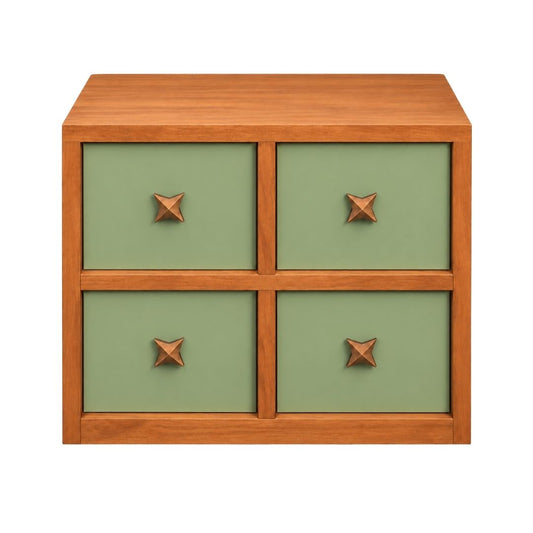Chester 55x51cm Oak Bedside Table – Walnut - OUTLET NSW