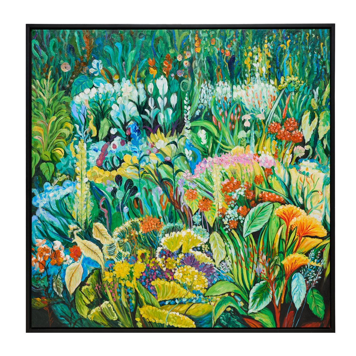 Le Fluers 100x100cm Oil On Canvas Painting