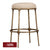 Heston Brass Kitchen Stool - Natural Linen