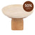 Edith Footed Bowl - Small Natural
