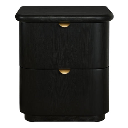 Lina 50x55cm Bedside Table - Black