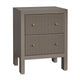 Ariana Bedside Table - Small Taupe