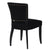 Noah Dining Chair Set of 2 - Black Cotton