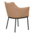 Alpha Dining Chair - Tan Vegan Leather