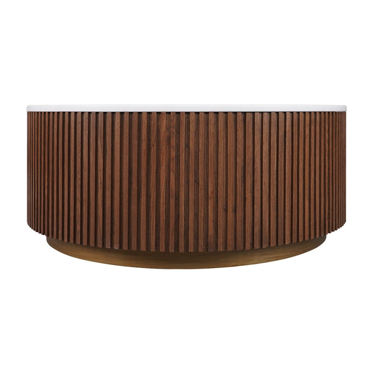Mason Round Coffee Table - Medium Walnut