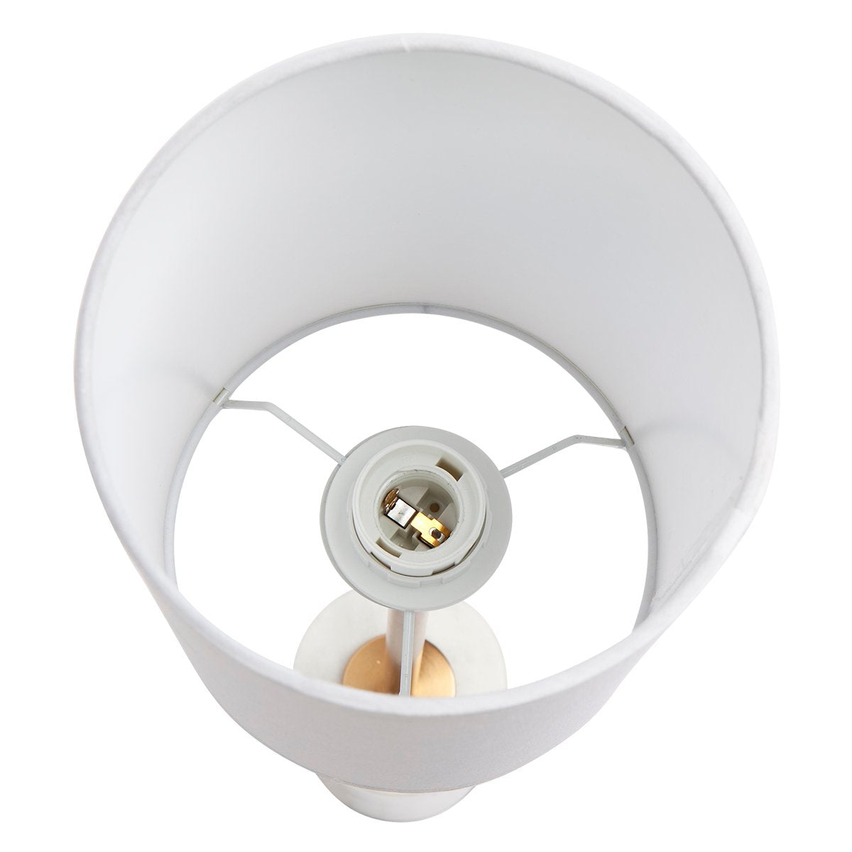 Nola Table Drum Shade - White – view 3