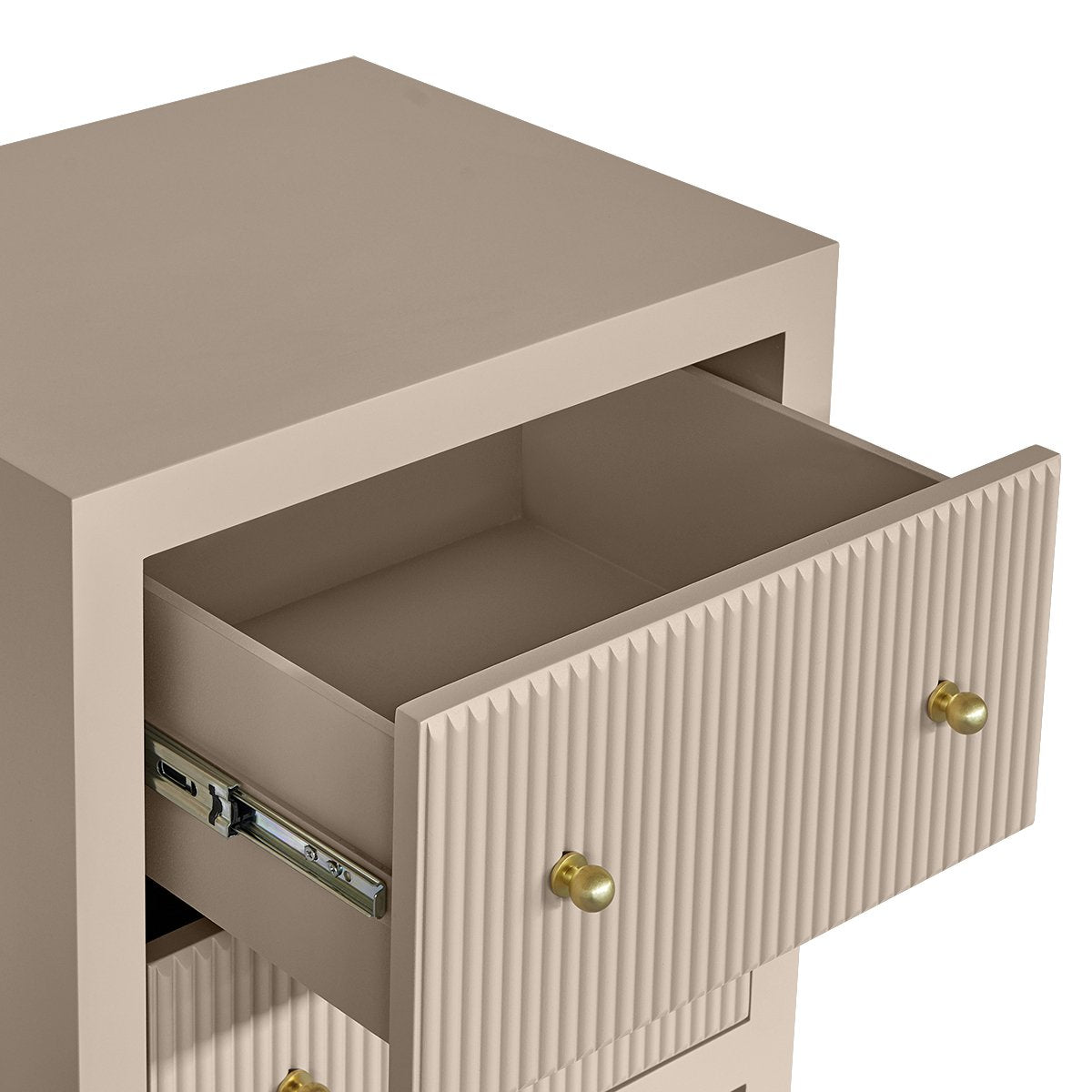 Ariana 50x65cm Bedside Table - Beige