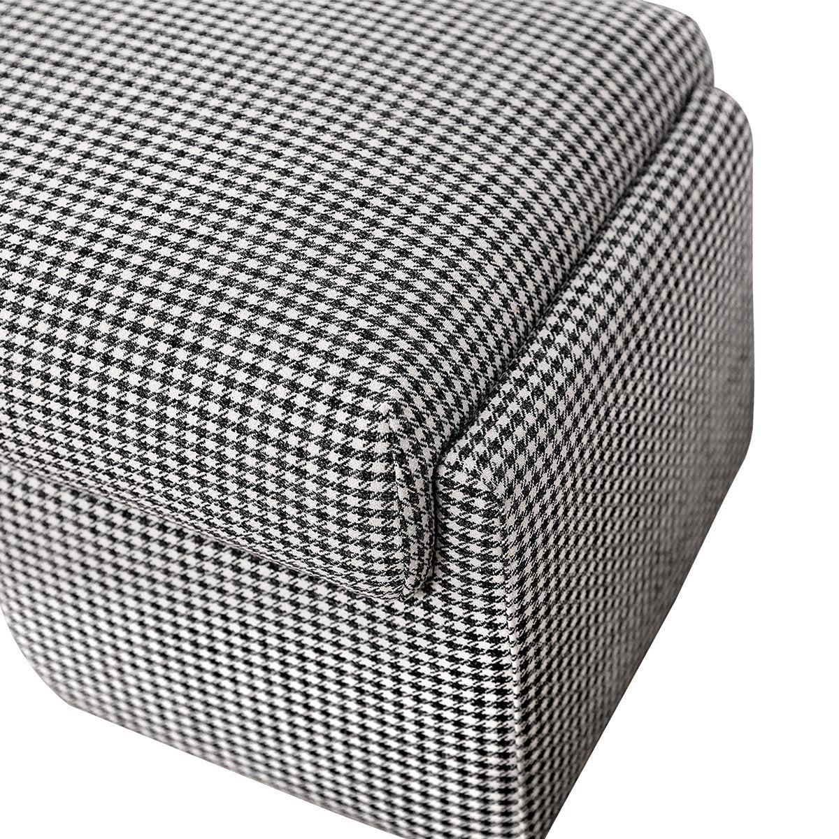 Cairo Bench Ottoman - Houndstooth