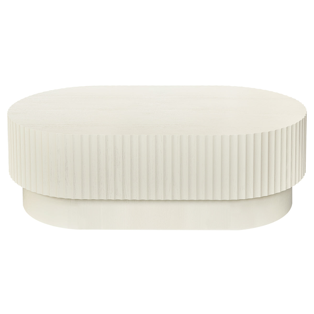 Avery Oval Coffee Table - Ivory