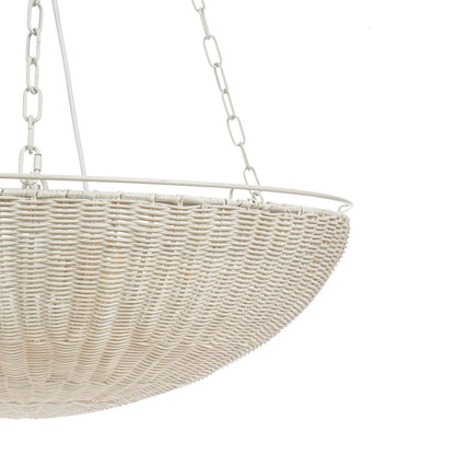 Cali Rattan Pendant - White