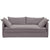 Palm Beach 3 Seater Slip Cover Sofa - Slate Grey Linen