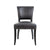 Noah Dining Chair Set of 2 - Black Leather