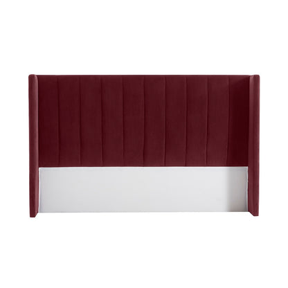 Central Park King Bedhead - Wine Velvet