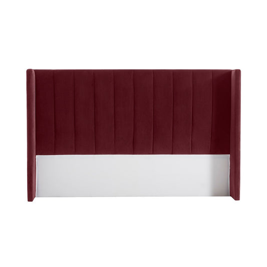 Central Park King Bedhead - Wine Velvet