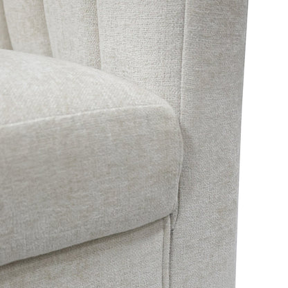 Cadman Swivel Arm Chair - Fawn Chenille